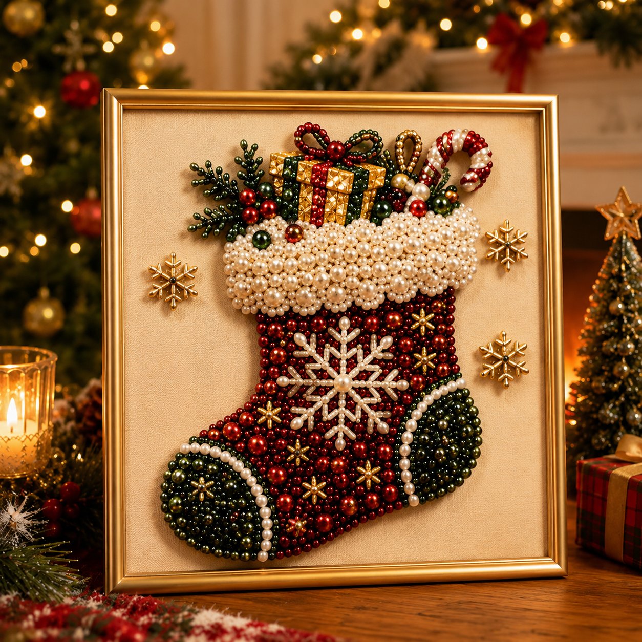 up✨ Funkelnde Weihnachtsdeko selbst gestalten - Entspannendes Diamond Painting Set für gemütliche Winterabende. 🎄