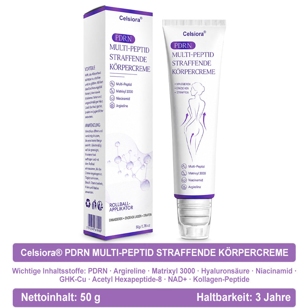 up Celsiora® PDRN Multi-Peptide Körpercreme gegen Falten, schlaffe Haut, Dehnungsstreifen & Cellulite