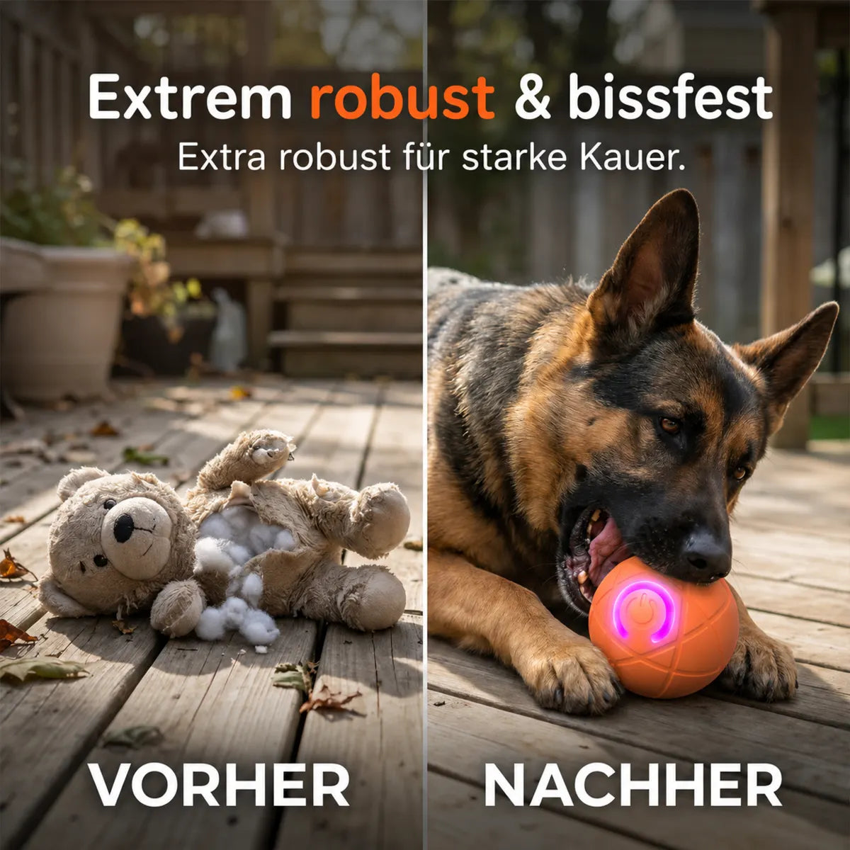 🔥 Intelligenter, selbstständig springender Hundeball 🐾 Hält Ihren Hund in Bewegung, regt zum Jagen an und sorgt für Beschäftigung – auch wenn Sie gerade keine Zeit haben.