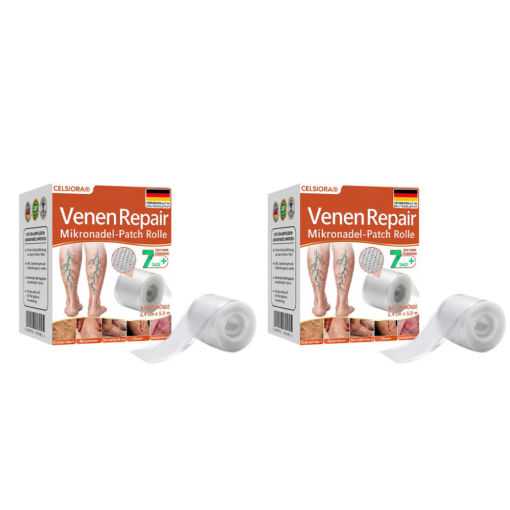 Celsiora® Vein Ease Microneedle-Pflegepflaster – Bei Besenreisern, Krampfadern, Schwellungen & müden Beinen | Nur heute 50 % Rabatt