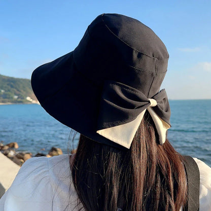 👒 Nur für kurze Zeit: 50 % Rabatt! ✨Damen Sonnenhut mit Schleife – Breiter Rand für stilvollen Sonnenschutz 🎀
