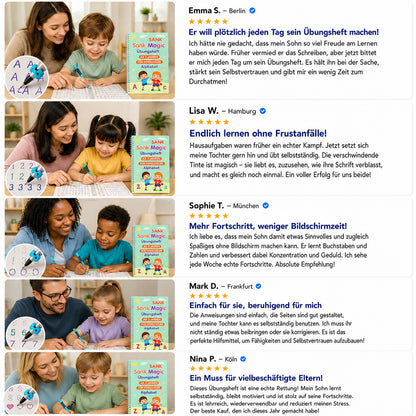 up💥 LETZTER TAG: 50 % RABATT 💥 📚 MagicBook | Übungs-Schreibset für Kinder