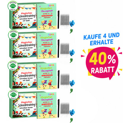 up💥 LETZTER TAG: 50 % RABATT 💥 📚 MagicBook | Übungs-Schreibset für Kinder