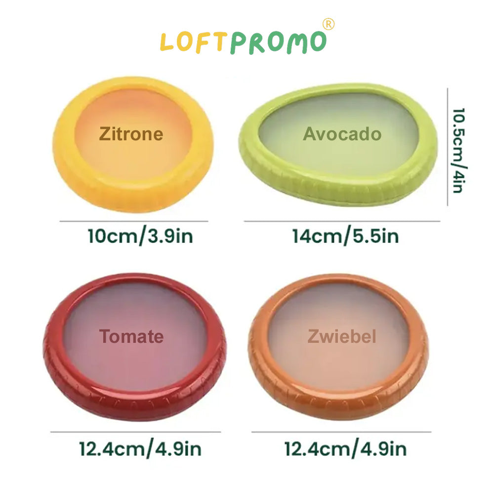 up🥑 Loftpromo® Silikon-Aufbewahrungsbox für Obst & Gemüse – Hält Ihre Lebensmittel länger frisch