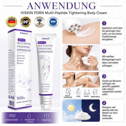 up Celsiora® PDRN Multi-Peptide Körpercreme gegen Falten, schlaffe Haut, Dehnungsstreifen & Cellulite