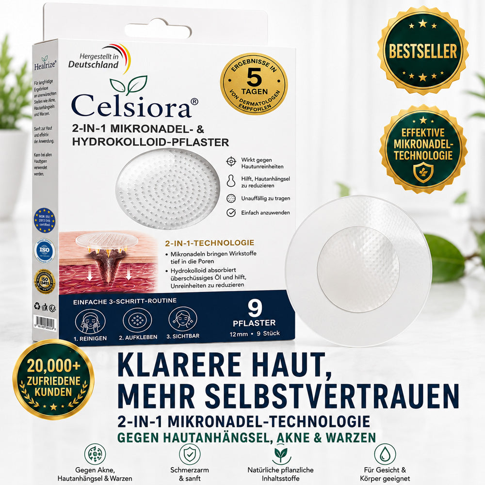 up Celsiora® 2-in-1 Microneedle & Hydrocolloid Patch