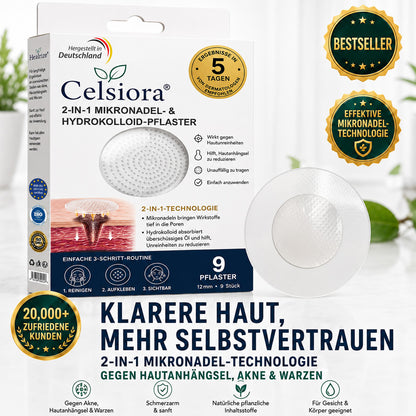 up Celsiora® 2-in-1 Microneedle & Hydrocolloid Patch