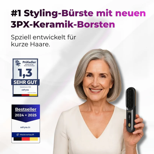 ⏱️🪮Die erste intelligente Stylingbürste für kurzes Haar – präzise, sicher & mühelos