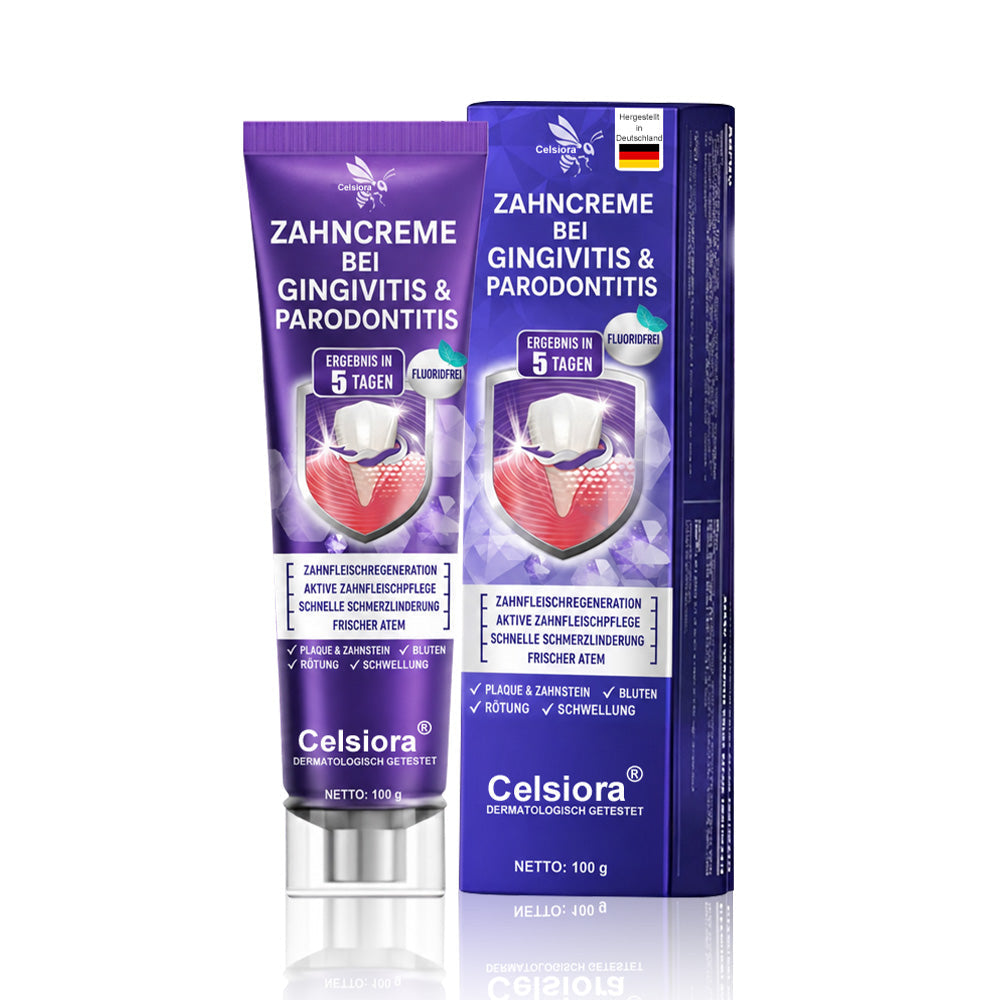 😁Celsiora® GingivaCare Zahnpasta mit Bienengift – Intensive Zahnfleischpflege bei Gingivitis & Parodontitis
