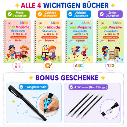 up💥 LETZTER TAG: 50 % RABATT 💥 📚 MagicBook | Übungs-Schreibset für Kinder