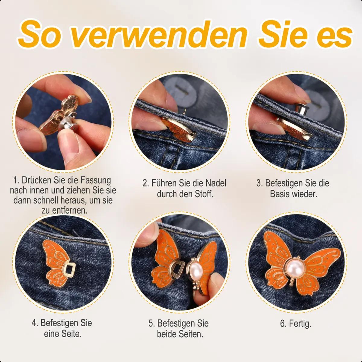 🔥8 Stück Schmetterlingsclips zur Taillenverengung