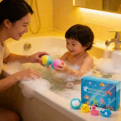 🛁🧚‍♀️Badebomben-Geschenkset für Kinder – Verwandelt jedes Bad in ein magisches Abenteuer🎁