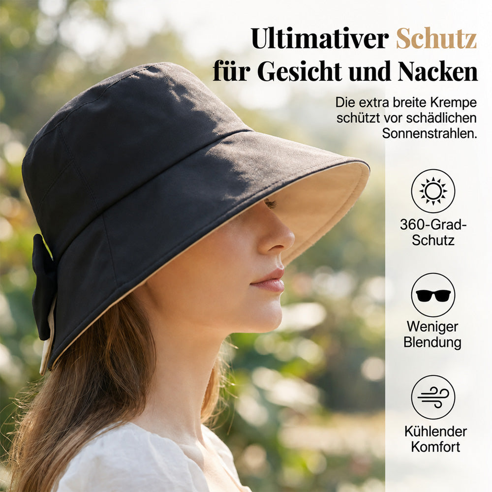 👒 Nur für kurze Zeit: 50 % Rabatt! ✨Damen Sonnenhut mit Schleife – Breiter Rand für stilvollen Sonnenschutz 🎀