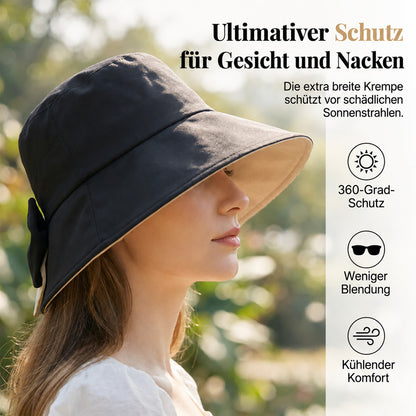 👒 Nur für kurze Zeit: 50 % Rabatt! ✨Damen Sonnenhut mit Schleife – Breiter Rand für stilvollen Sonnenschutz 🎀