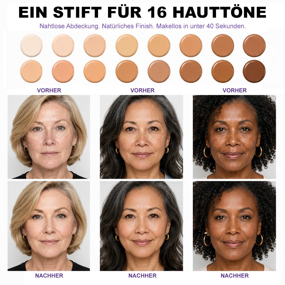 up🌷 Farbwechsel-Foundation-Stick – Frischer Glow für reife Haut
