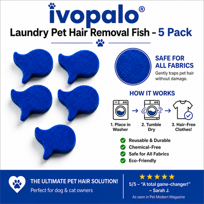 up⏳LAST DAY BUY 2 GET 1 FREE!💦 Laundry Pet Hair Removal Fish - 5 Pack