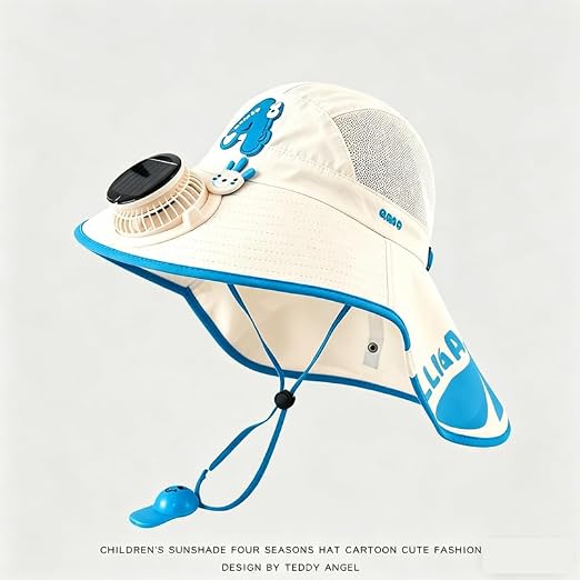 up☀️ SUMMER SALE 50% OFF 🔥 Kids Cooling Sun Protection Fan Hat - Beat Summer Heat & Protect Your Child Outdoors