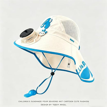 up☀️ SUMMER SALE 50% OFF 🔥 Kids Cooling Sun Protection Fan Hat - Beat Summer Heat & Protect Your Child Outdoors