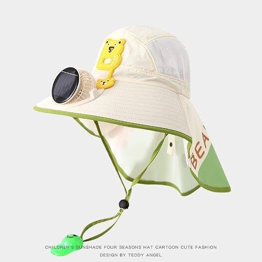 up☀️ SUMMER SALE 50% OFF 🔥 Kids Cooling Sun Protection Fan Hat - Beat Summer Heat & Protect Your Child Outdoors