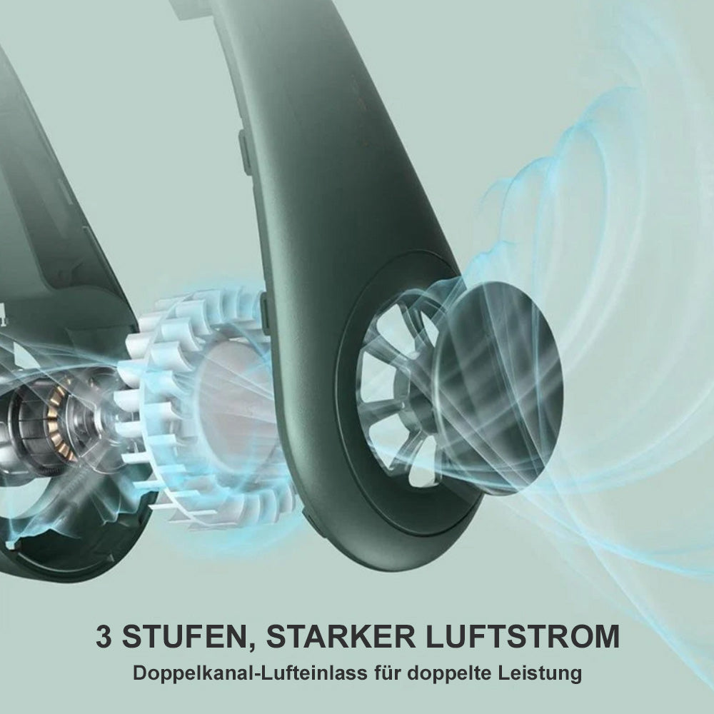❄️ Nackenventilator – Sofortige, freihändige Kühlung überall
