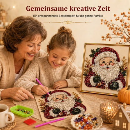 🎄 LETZTER TAG: 49 % RABATT – Premium 3D-Perlenbild-Set zu Weihnachten | Beflockte Leinwand mit kratzfesten, farbbeständigen Perlen – festliche DIY-Deko 🎅⛄❄️