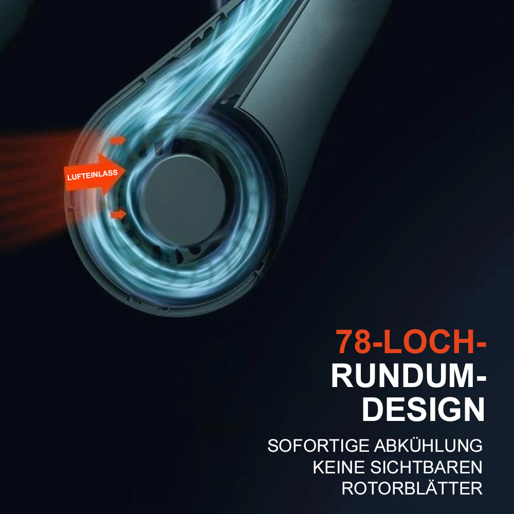 ❄️ Nackenventilator – Sofortige, freihändige Kühlung überall