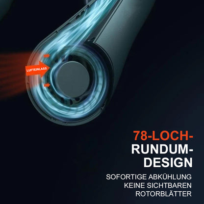 ❄️ Nackenventilator – Sofortige, freihändige Kühlung überall