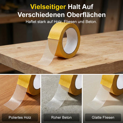 🔥⏰NUR HEUTE: 1 KAUFEN, 1 GRATIS ERHALTEN!! 🏠 Extra starkes doppelseitiges Gewebeband