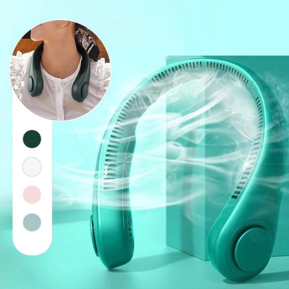 ❄️ Nackenventilator – Sofortige, freihändige Kühlung überall