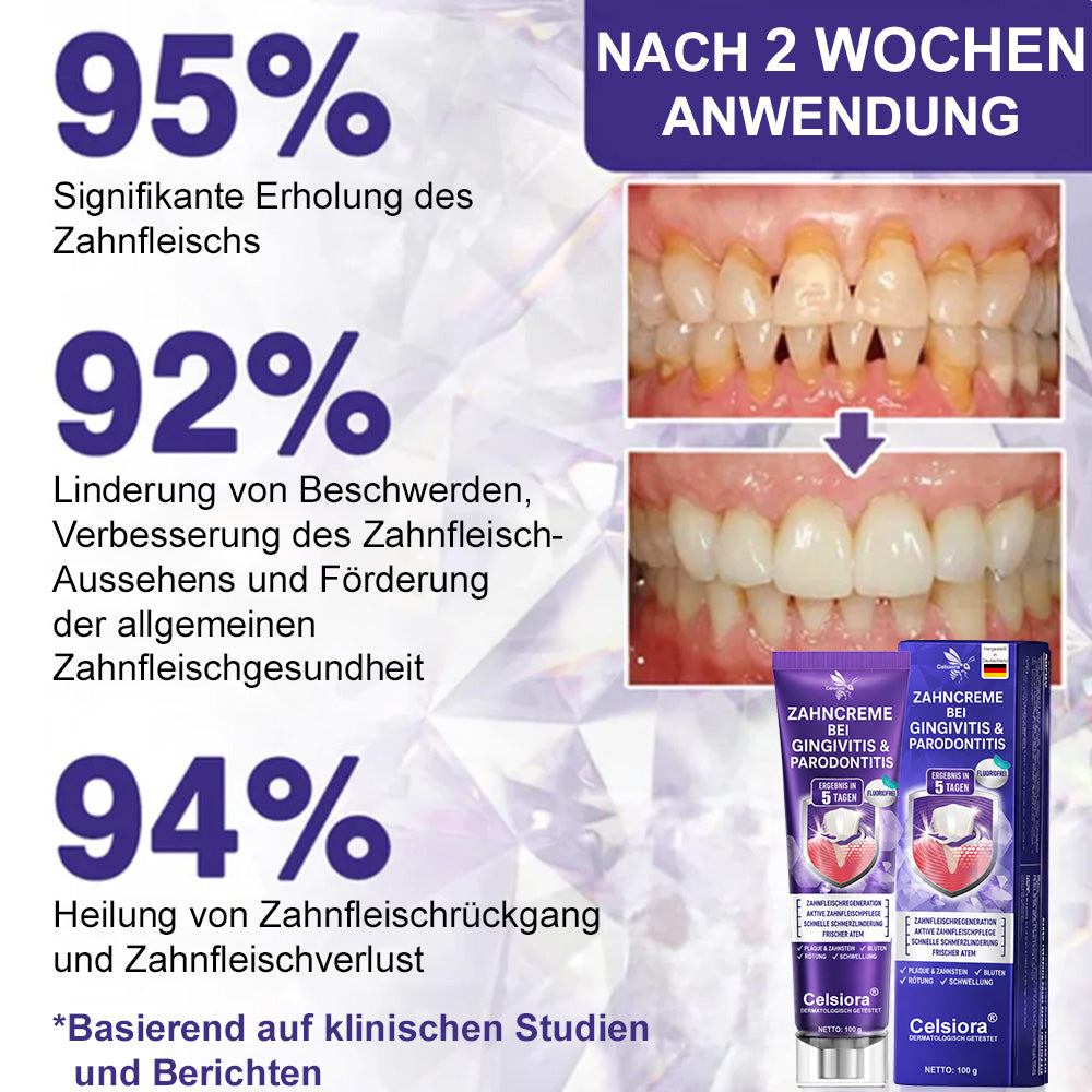 😁Celsiora® GingivaCare Zahnpasta mit Bienengift – Intensive Zahnfleischpflege bei Gingivitis & Parodontitis