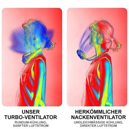 ❄️ Nackenventilator – Sofortige, freihändige Kühlung überall