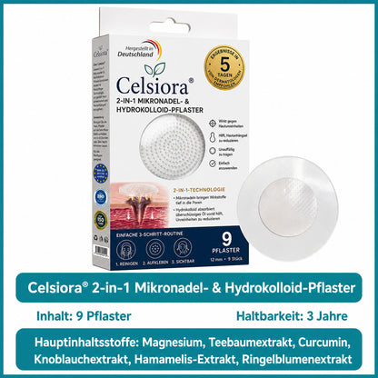 up Celsiora® 2-in-1 Microneedle & Hydrocolloid Patch