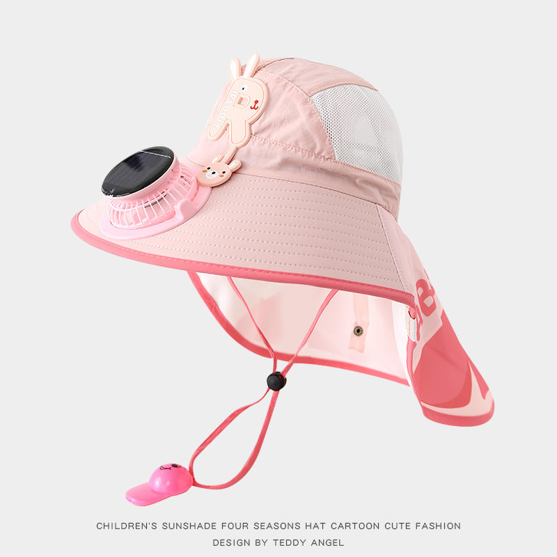 up☀️ SUMMER SALE 50% OFF 🔥 Kids Cooling Sun Protection Fan Hat - Beat Summer Heat & Protect Your Child Outdoors